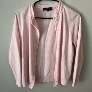 Karen Scott Light Pink Cardigan Sweater